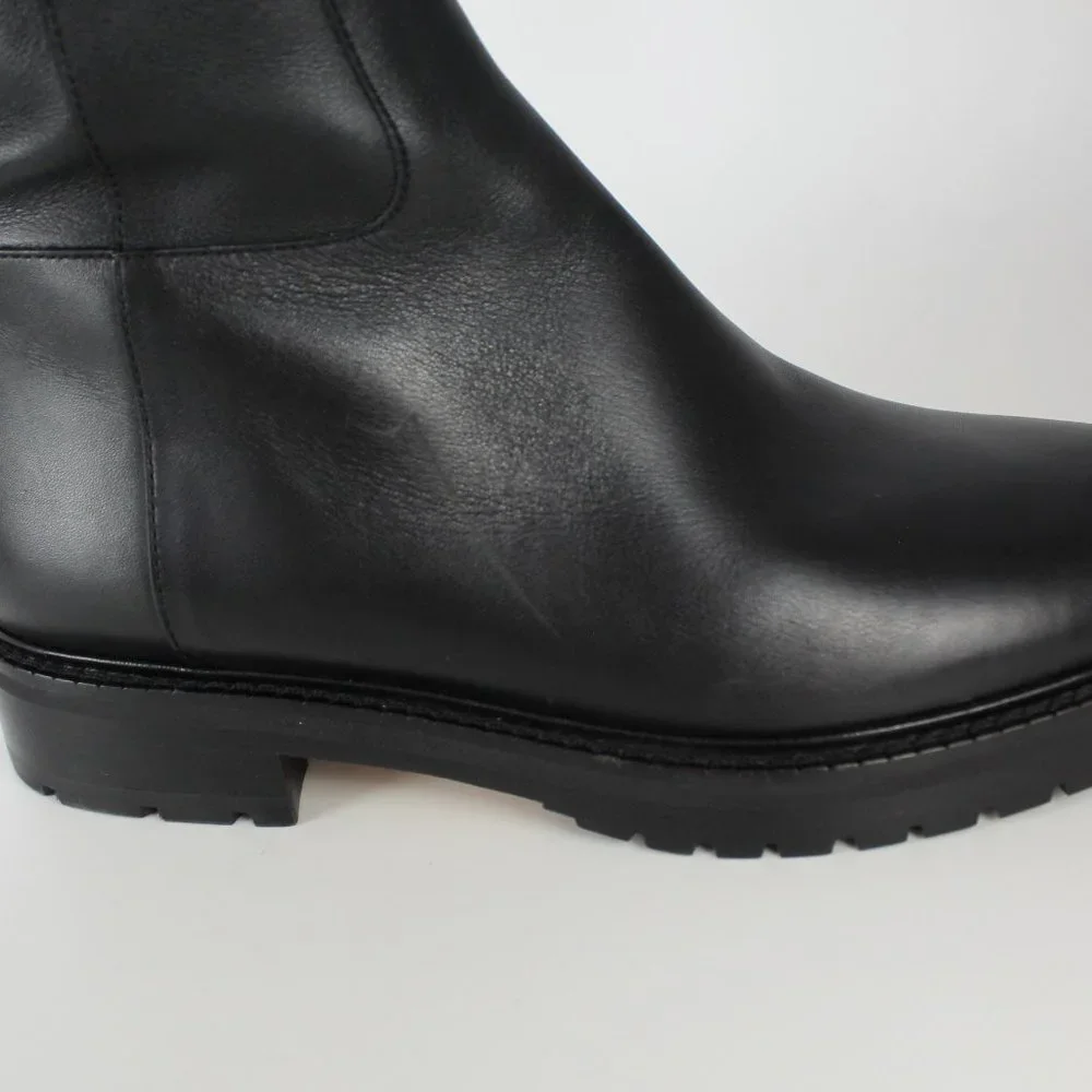 NEW Valentino Garavani RUNWAY Over the Knee Leather Boots, Black, EU 37